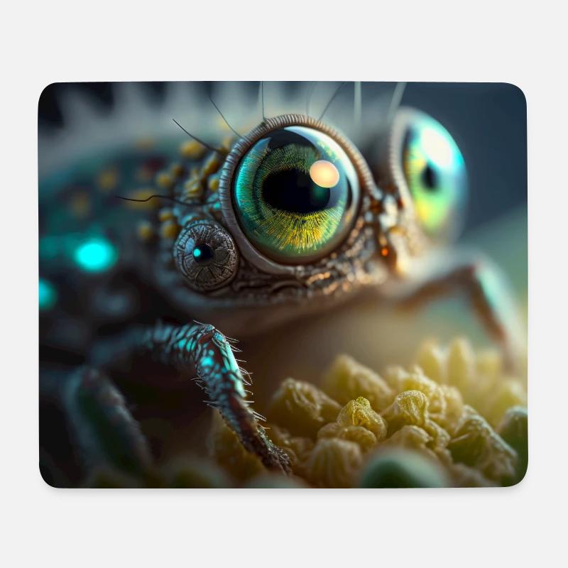 Photo macro creature 02 - Mouse Pad (horizontal) - white