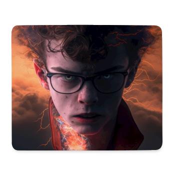 elektrik Portrait - Lightning and Inner Fire - Mouse Pad (horizontal) - white - Front