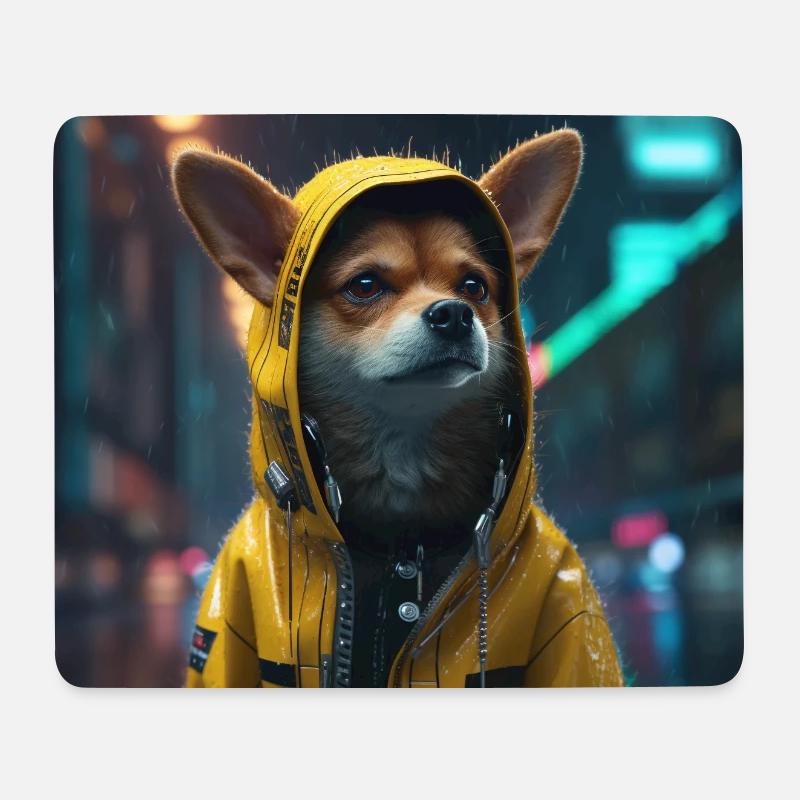 Human Dog - Mousepad (Querformat) - Weiß