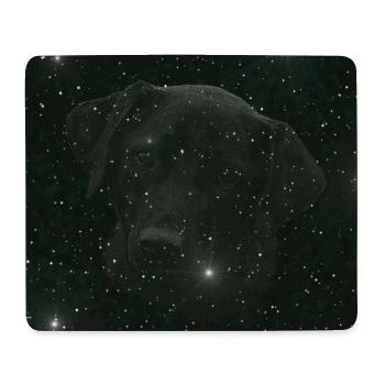 originelle geschenke, Labradorkopf nachtmuster - Mousepad (Querformat) - Weiß - Vorne