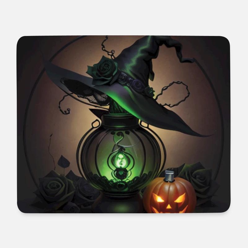 Hexenhut - Mousepad (Querformat) - Weiß
