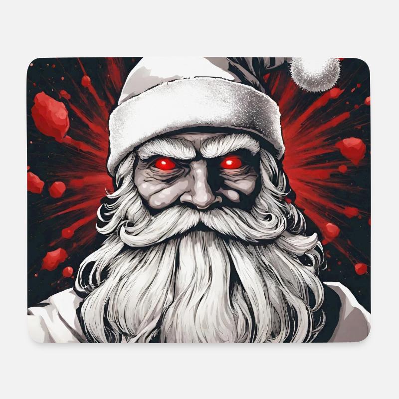 Böser Santa - Mousepad (Querformat) - Weiß