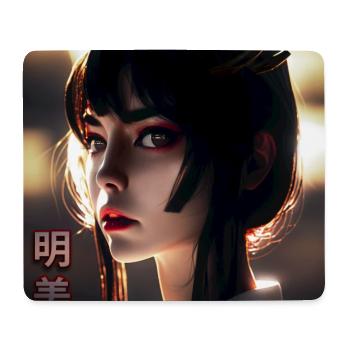 AKEMI Strahlende Schönheit - Mousepad (Querformat) - Weiß - Vorne
