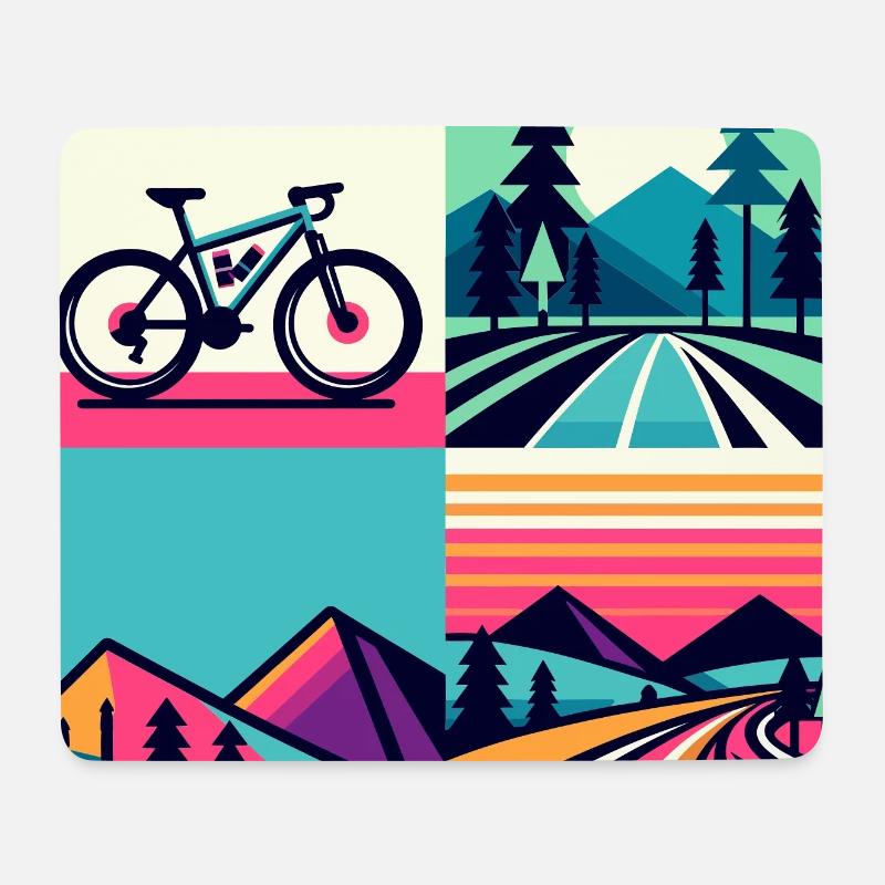 Gravel 4 Landschaften - Mousepad (Querformat) - Weiß