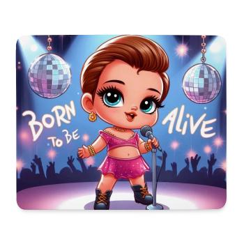 Born to be Alive - Mouse Pad (horizontal) - white - Front