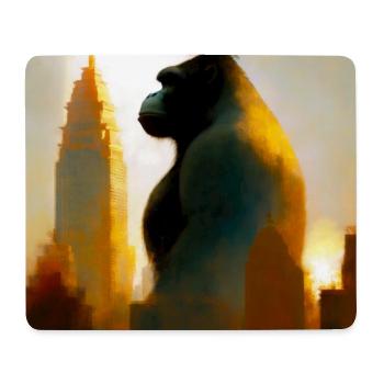 Gorilla 02 - Mouse Pad (horizontal) - white - Front
