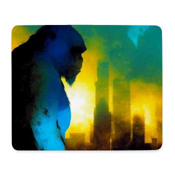 Gorilla 01 - Mouse Pad (horizontal) - white - Front