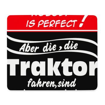 Tractor ,Tractor ,Agricultural Machinery Nobody Tractor (25) - Mouse Pad (horizontal) - white - Front