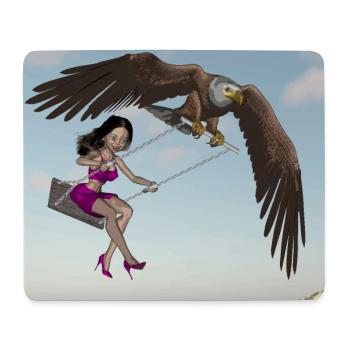 Schwingen am Himmel. - Mousepad (Querformat) - Weiß - Vorne