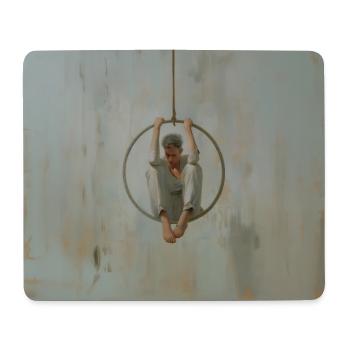 Acrobate masculin - Tapis de souris (format paysage) - blanc - Devant