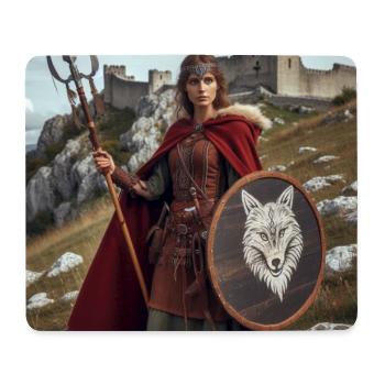 Wikinger-Krieger - Mousepad (Querformat) - Weiß - Vorne