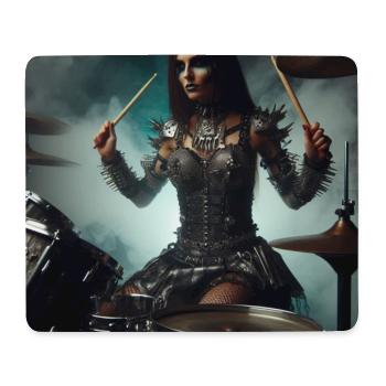 Batteuse - Tapis de souris (format paysage) - blanc - Devant
