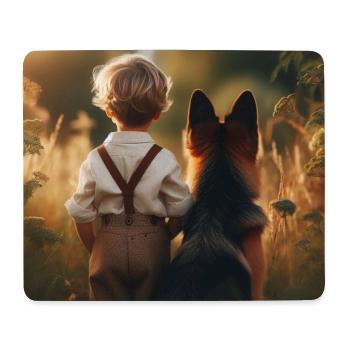 Art du berger allemand - Tapis de souris (format paysage) - blanc - Devant