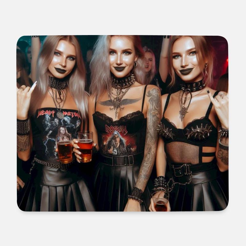 Metall - Mousepad (Querformat) - Weiß