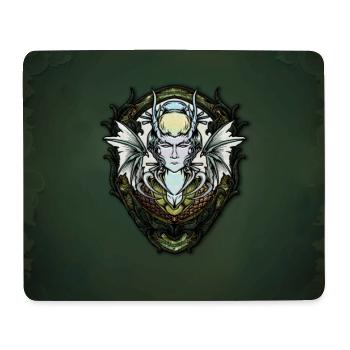 Dunkle Fantasy-Kreatur mit Flügeln. - Mousepad (Querformat) - Weiß - Vorne