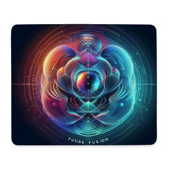 Future Fusion: Holographic & Abstract Gradient - Mouse Pad (horizontal) - white - Front