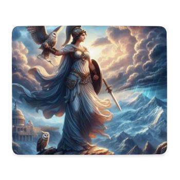 Göttin Athene - Mousepad (Querformat) - Weiß - Vorne