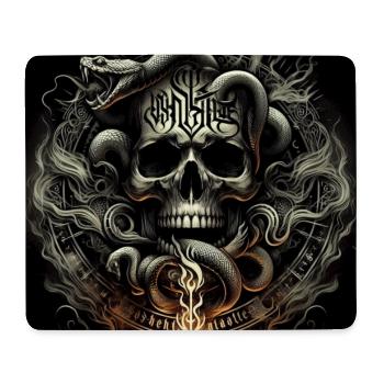 Skull and snakes - Mouse Pad (horizontal) - white - Front