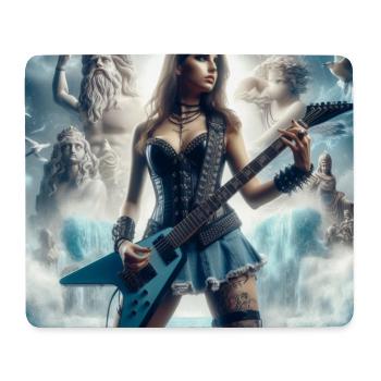 Guitariste avec Poséidon - Tapis de souris (format paysage) - blanc - Devant