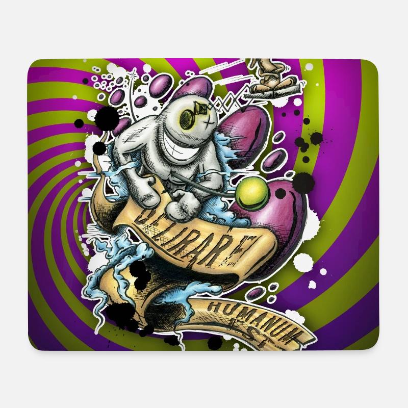 Delirare Humanum Est 2 - Mousepad (Querformat) - Weiß