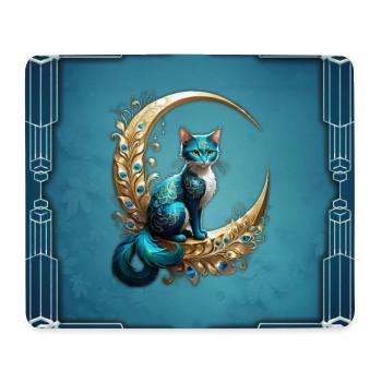 Adorable chat fantastique - Tapis de souris (format paysage) - blanc - Devant