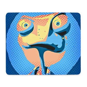 Caméléon Pop Art aux couleurs néon - Tapis de souris (format paysage) - blanc - Devant