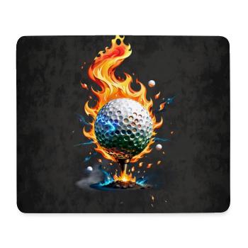 Shiny white golf ball - Mouse Pad (horizontal) - white - Front