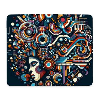 Afro Style Musical Fusion - Mouse Pad (horizontal) - white - Front