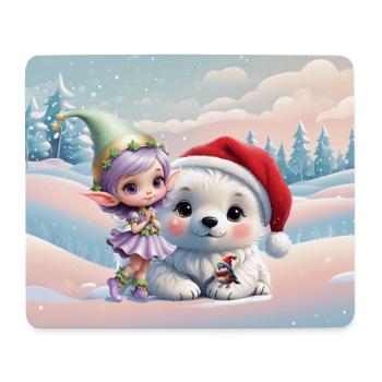 Des amis dans un monde fantastique. - Tapis de souris (format paysage) - blanc - Devant