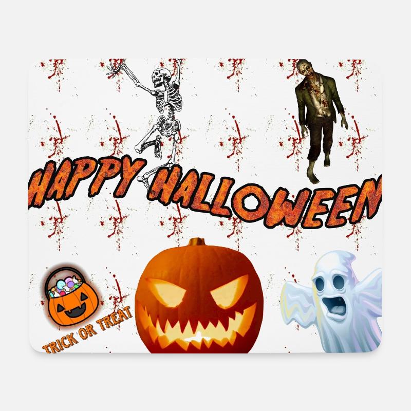 happy halloween version 3 - Mouse Pad (horizontal) - white