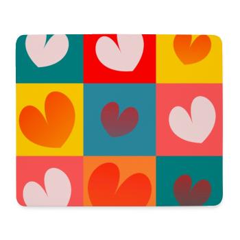 HEART. NOEL. CHRISTMAS. HEARTS. HEART. FATHER's DAY - Mouse Pad (horizontal) - white - Front