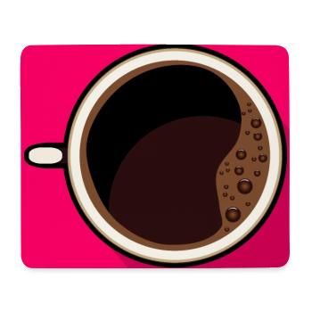 KAFFEE ESPRESSO TASSE - Mousepad (Querformat) - Weiß - Vorne