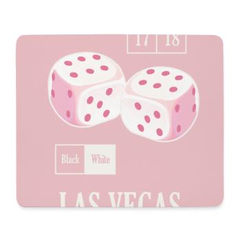 Dés du casino de Las Vegas - Tapis de souris (format paysage) - blanc - Devant