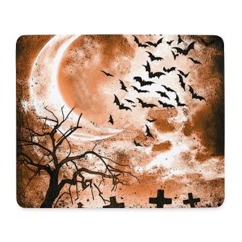 Bäume, fledermäuse, Friedhöfe, verregnet - Mousepad (Querformat) - Weiß - Vorne