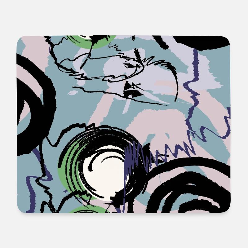Hand-drawn shapes - Mouse Pad (horizontal) - white