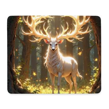 Power Animal Deer in Daylight - Mouse Pad (horizontal) - white - Front