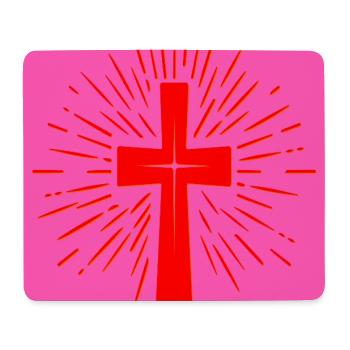 Church Christian Cross - Christian Faith - Mouse Pad (horizontal) - white - Front