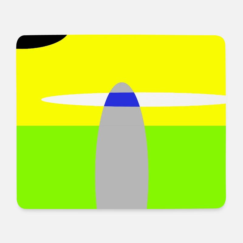 Paysage spatial - Tapis de souris (format paysage) - blanc