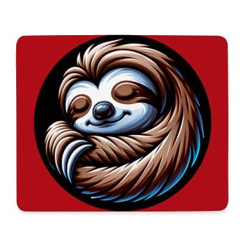 Faultier - cool bleiben immer mit der Ruhe - Mousepad (Querformat) - Weiß - Vorne