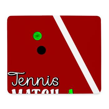 TENNIS COURT TENNIS MATCH MATCHA - Tapis de souris (format paysage) - blanc - Devant