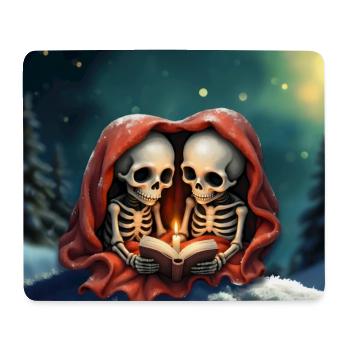 Magical Winter Moments: Two Skeletons - Mouse Pad (horizontal) - white - Front