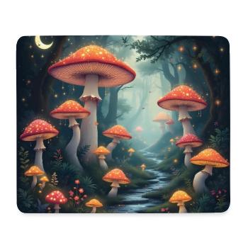 Mushroom Forest - Mousepad (Querformat) - Weiß - Vorne