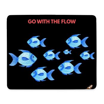 Nur tote Fische - Mousepad (Querformat) - Weiß - Vorne