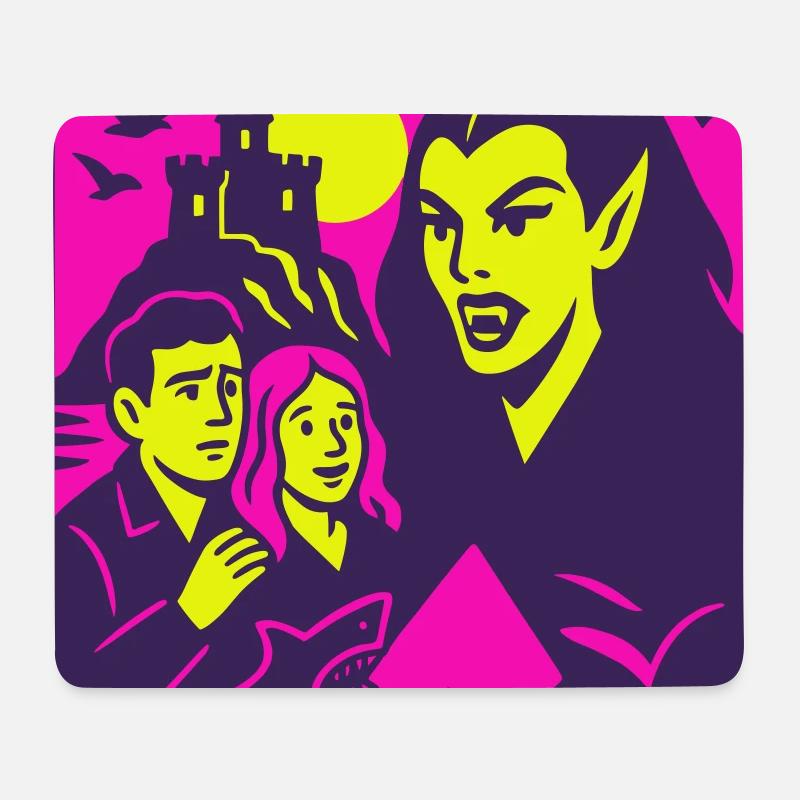 Grusel Nostalgie - Mousepad (Querformat) - Weiß