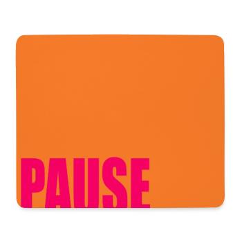 Pausen Zeichen - Mousepad (Querformat) - Weiß - Vorne