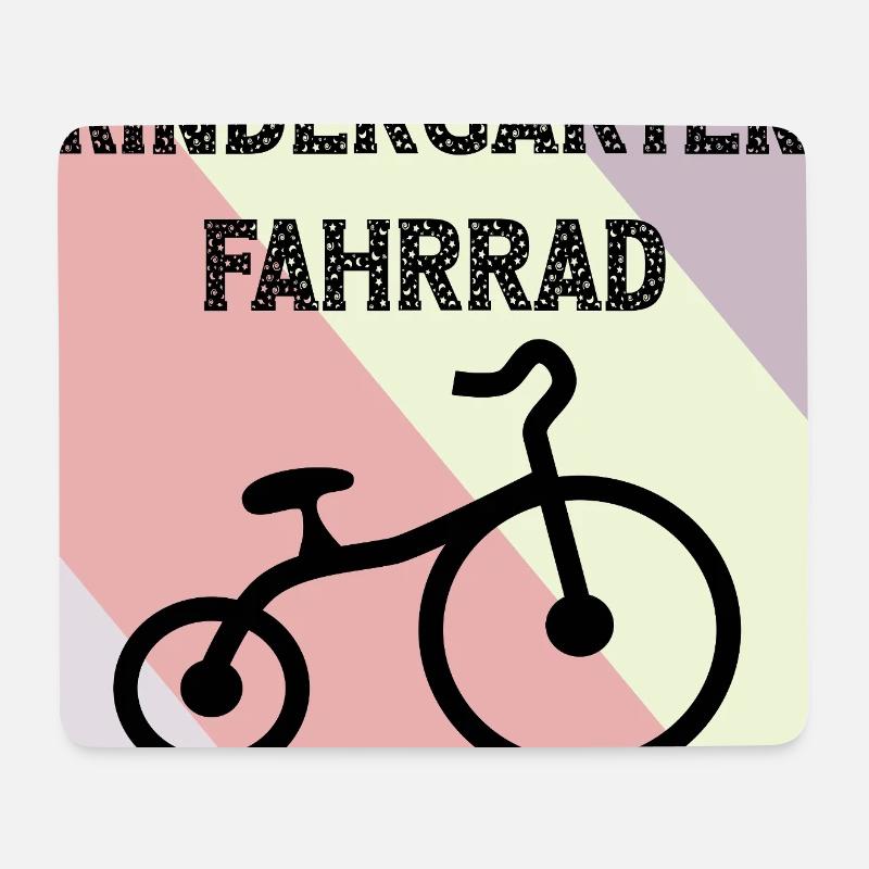 KINDERGARTEN RAD KINDERGARTENKIND FAHRRAD KIGA - Mousepad (Querformat) - Weiß
