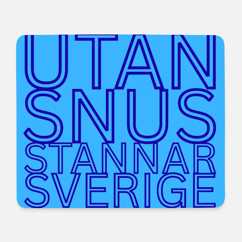 Ohne Snus wird Schweden aufhören - Mousepad (Querformat) - Weiß