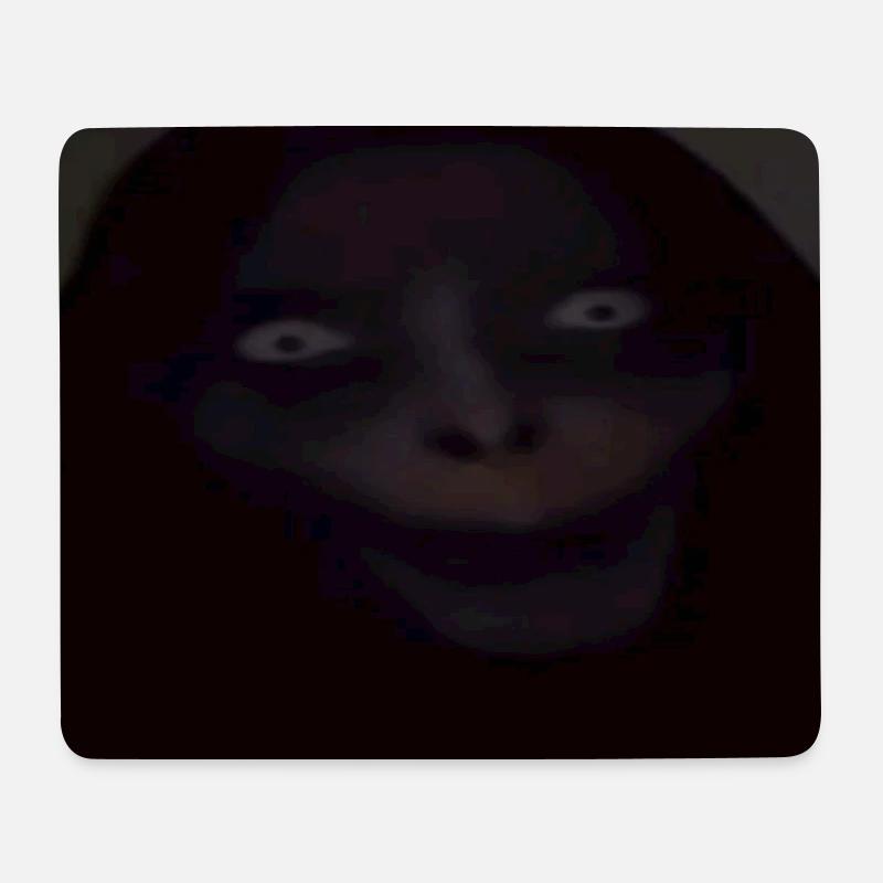 Nachtblick mit Kapuze - Mousepad (Querformat) - Weiß