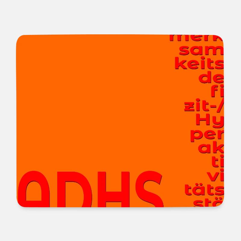 ADHS FOKUS KONZENTRATION - Mousepad (Querformat) - Weiß
