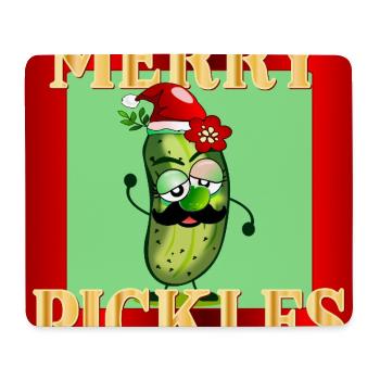 FROHE WEIHNACHTEN WEIHNACHTSMANN GURKEN GURKEN - Mousepad (Querformat) - Weiß - Vorne
